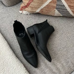 Mark Fisher Black Leather Booties